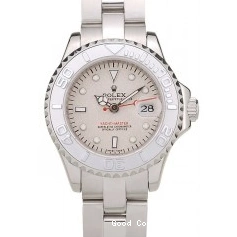 Good Copy Rolex Watches Rolex Yacht Dial Beige Silver Bezel Master 0529